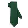 DecTwig Men's Ties Solid Color Formal Neckties 3.15" (8CM) Hunter Green Ties For Men view 1