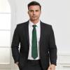 DecTwig Men's Ties Solid Color Formal Neckties 3.15" (8CM) Hunter Green Ties For Men view 2