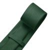 DecTwig Men's Ties Solid Color Formal Neckties 3.15" (8CM) Hunter Green Ties For Men view 3