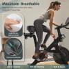 Large Noseless Bike Seat, Premium Stationary Comfortable Extra Wide Bike Seat for Women & Men, Waterproof Adults Oversized Bicycle Seat for Peloton, Spin Bike, Exercise Bike, Cruiser view 2