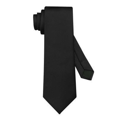 DecTwig Men's Ties Solid Color Formal Neckties 3.15" (8CM) Black Ties For Men