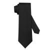 DecTwig Men's Ties Solid Color Formal Neckties 3.15" (8CM) Black Ties For Men view 1