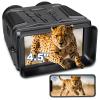 Bozily Night Vision Goggles, 4.5'' HD Screen 4K Night Vision Binoculars, 4000mAH Rechargeable 7 Levels Infrared Binoculars for Adults with 8X Digital Zoom/32GB TF Card for Camping Wild Explore view 1