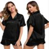 LecGee Pajamas Set Short Sleeve Sleepwear Womens Button Down Nightwear Soft Pj Lounge view 1
