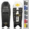 Bratla Pro Cricket Pads for Men Batting, Black Cricket Pads for Men, Cricket Batting Pads or Leg Guard for Adult Black view 1