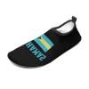Bahamas Flag Men Women Water Shoes Barefoot Slip-on Aqua Socks Shoes for Beach Swim Surf Water Sport Yoga 11/12women,9/10men view 1