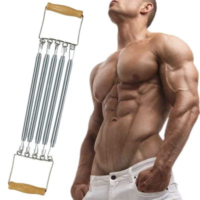 sainio Chest Pull Expander, Chest Expander Exerciser, 5 Spring Expander (Multicolor)