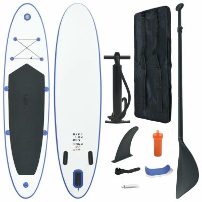 Tidyard Inflatable Paddle Board Set Beach Surfing Board with Oar, Fin, Hand Pump, Repair Kit and Carrying Bag Surfboard for Adults