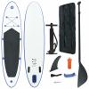 Tidyard Inflatable Paddle Board Set Beach Surfing Board with Oar, Fin, Hand Pump, Repair Kit and Carrying Bag Surfboard for Adults view 1