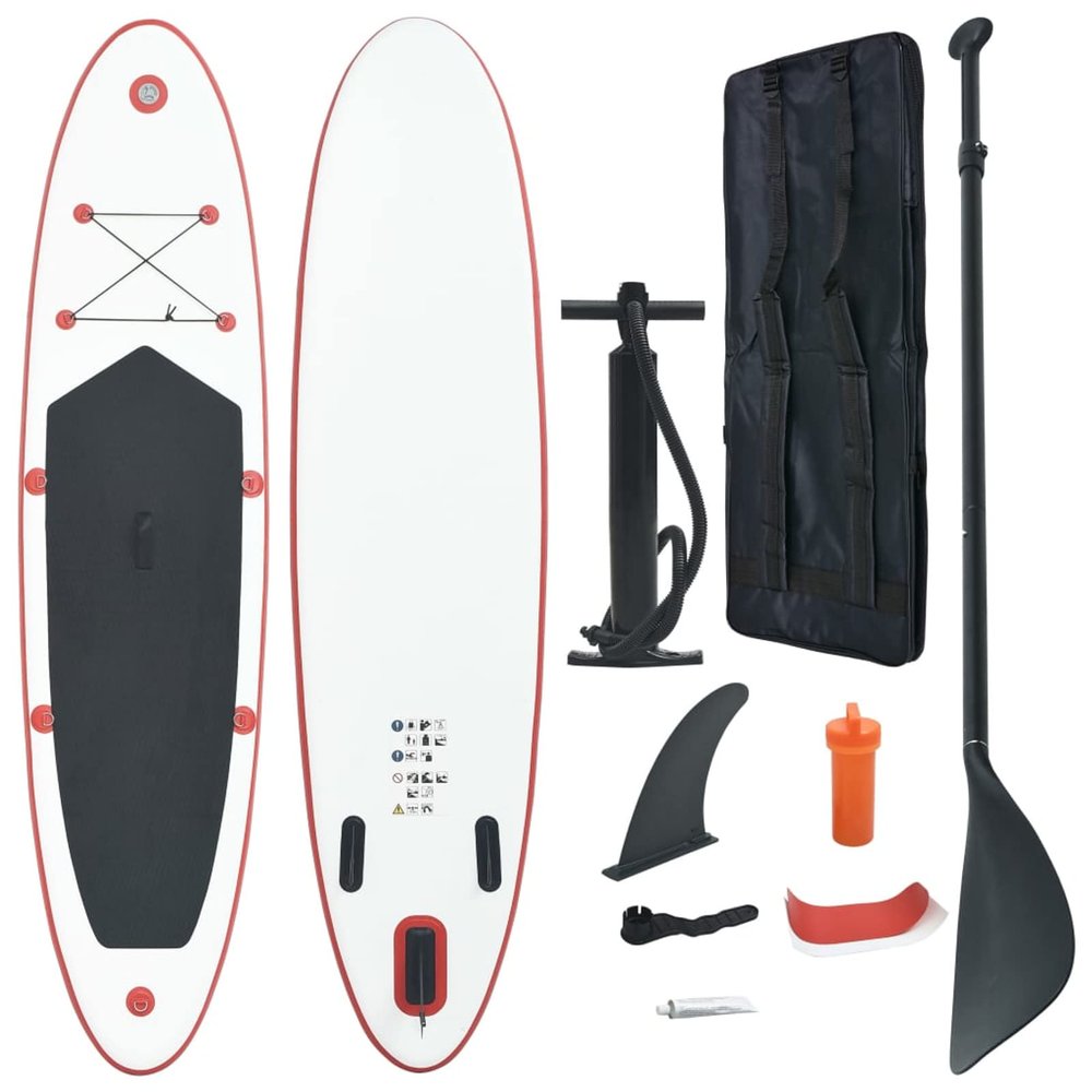 Tidyard Inflatable Paddle Board Set Beach Surfing Board with Oar, Fin, Hand Pump, Repair Kit and Carrying Bag Surfboard for Adults