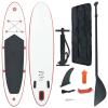 Tidyard Inflatable Paddle Board Set Beach Surfing Board with Oar, Fin, Hand Pump, Repair Kit and Carrying Bag Surfboard for Adults view 1