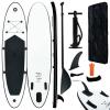 Tidyard Inflatable Paddle Board Set Beach Surfing Board with Oar, Fin, Hand Pump, Repair Kit and Carrying Bag Surfboard for Adults view 1