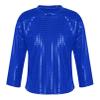 Jhaoyu Kids Boys Girls Shiny Sequins Dance Top Long Sleeve T-Shirt Jazz Hip Hop Performance Disco Costume Streetwear Royal Blue 2-3 Years view 1