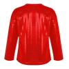 Jhaoyu Kids Boys Girls Shiny Sequins Dance Top Long Sleeve T-Shirt Jazz Hip Hop Performance Disco Costume Streetwear Red 2-3 Years view 2