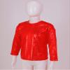 Jhaoyu Kids Boys Girls Shiny Sequins Dance Top Long Sleeve T-Shirt Jazz Hip Hop Performance Disco Costume Streetwear Red 2-3 Years view 4