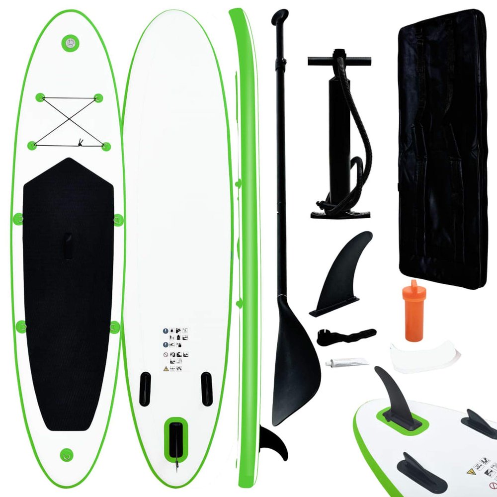 Tidyard Inflatable Paddle Board Set Beach Surfing Board with Oar, Fin, Hand Pump, Repair Kit and Carrying Bag Surfboard for Adults