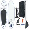Tidyard Inflatable Paddle Board Set Beach Surfing Board with Oar, Fin, Hand Pump, Repair Kit and Carrying Bag Surfboard for Adults view 1