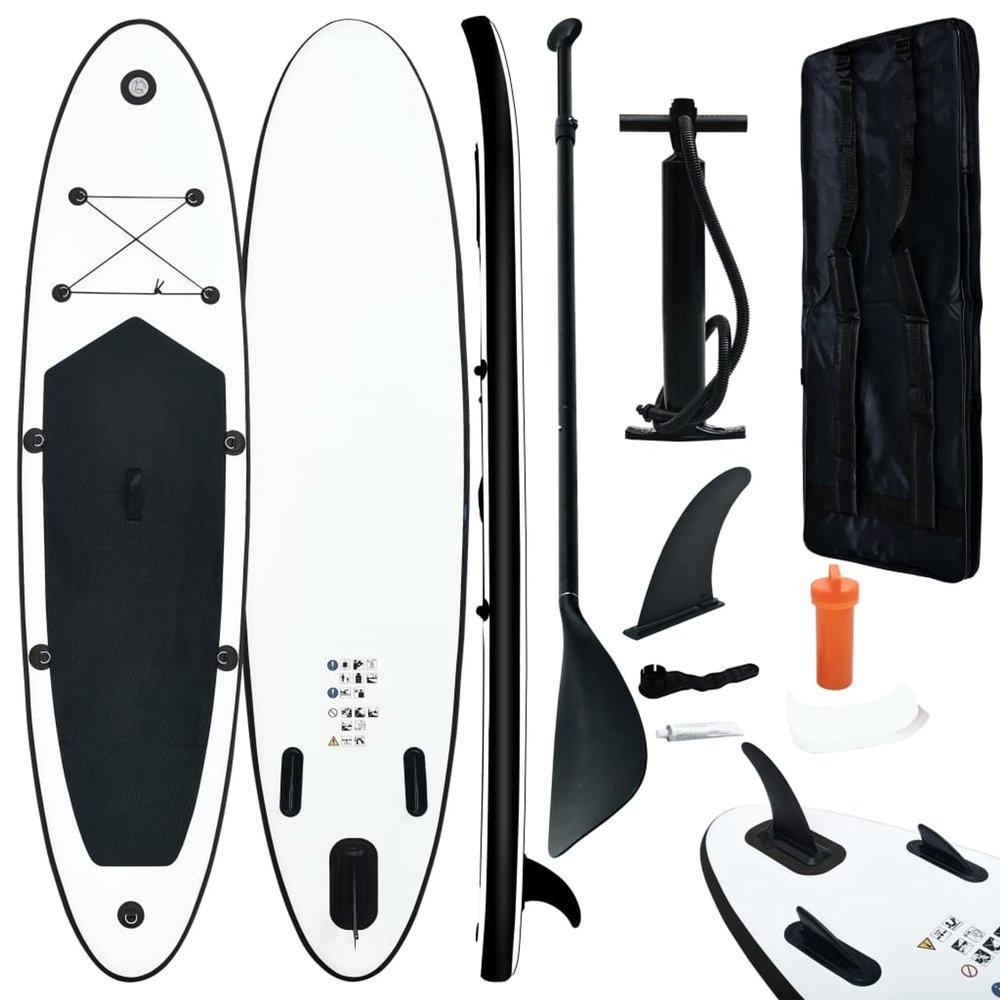 Tidyard Inflatable Paddle Board Set Beach Surfing Board with Oar, Fin, Hand Pump, Repair Kit and Carrying Bag Surfboard for Adults