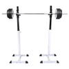 Tidyard Squat Barbell Rack Set Steel Weights Storage Stand 19.7 x 18.9 x 42.1-65 Inches (L x W x H) view 2