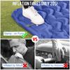 MOXILS Sleeping Pad, Ultralight Inflatable Sleeping Pad for Camping, Built-in Pump, Ultimate for Camping, Hiking, Airpad, Carry Bag, Repair Kit, Compact & Lightweight Air Mattress(Blue) view 3