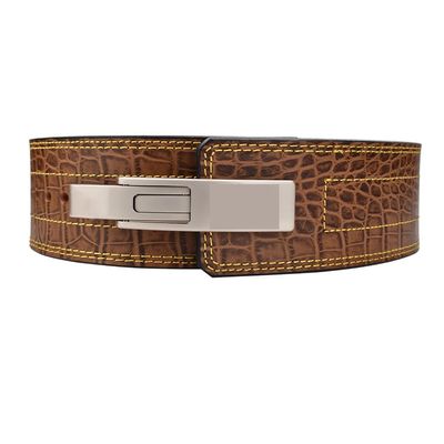 DITUDO Weight Belts Genuine Leather Lever Belt 10MM Weight Lifting Belt with Sturdy Buckle, Adjustable for Workout Safety and Strength Training (Color : B, Size : X-Small)