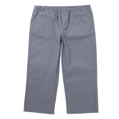 WinChang Boys Trousers Flat Front School Uniforms Elastic Waist Gentleman Formal Dress Pants for Wedding Birthday Party Grey 4 Years