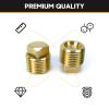 HAPDEN Boat Plugs 1/2 Inch Npt Solid Brass Boat Drain Plug, 2 Pack Garboard Drain Plug Boat Drain Plug Fits Most Boat Hulls (1/2 Inch NPT) view 2