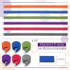Leyndo 24 Pcs Yoga Strap Stretching Pilates Exercise Adjustable Straps 6 ft Non Elastic Yoga Belt with Adjustable D Ring Buckle for Pilates Gym Workouts Fitness (Bright) view 2