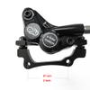 Ebike 4 Piston Hydraulic disc Brake Sets Four Piston Caliper Hydraulic Disc Brake for Bafang mid Drive or Other Kits (for 2-pin SM Plug) view 4