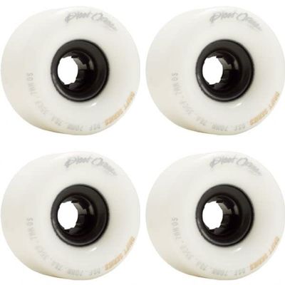 Blood Orange Drift White Skateboard Wheels - 70mm 78a (Set of 4)