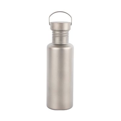 Echeson Titanium Alloy Cycling Water Cup Outdoor Camping Water Bottle Pure Titanium Kettle Large Capacity Single Layer (Size : 500ml)
