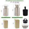 Echeson Titanium Alloy Cycling Water Cup Outdoor Camping Water Bottle Pure Titanium Kettle Large Capacity Single Layer (Size : 500ml) view 2