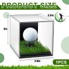 Qunclay Golf Ball Display Case, Hole in One Golf Ball Display Case Holder, Cube Box Stand Gifts Decor for Gifts Enthusiasts Collectibles, 3.9 x 4 x 3.9 Inch(1 Pcs) view 2