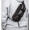 XARONF Leather Fanny Pack for Women and Men, with Adjustable Strap of Belt Waist Pack for Daily LifeTravelling Running, Hiking view 2