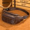 XARONF Leather Running Fanny Pack, with Adjustable Strap of Sport Waist Pack for Women Or Men, Running, Traveling, Cycling (Color : B) view 2