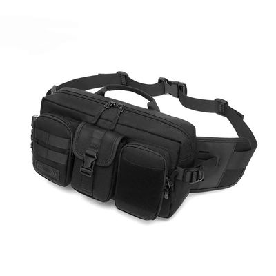 XARONF Fanny Pack Large Waist Bag Pack for Men Women Hip Bum Bag, Adjustable Strap Suitable, for Outdoors Workout Traveling Hiking Cycling Dog Walking (Color : Black)