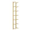 YLLFFLL Wall Mount Yoga Mat Rack Organizer, Gold Metal 3 4 5 6 7 8 Tier Storage Display Holder for Foam Roller/Bathroom Towel/Skateboard (Size : 195cm/76.7in) view 1