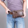 XARONF Fanny Pack for Men Women, Leather Crossbody Waist Bag Waterproof with Adjustable Strap for Running Hiking Walking Traveling view 2