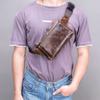 XARONF Fanny Pack for Men Women, Leather Crossbody Waist Bag Waterproof with Adjustable Strap for Running Hiking Walking Traveling view 3