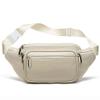 XARONF Leather Running Fanny Pack, with Adjustable Strap of Sport Waist Pack for Women Or Men, Running, Traveling, Cycling (Color : White) view 1