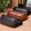 XARONF Leather Fanny Packs for Women Men, Fashionable Fanny Pack Crossbody Bags for Girls Boys, Adjustable Hip Pack Bum Bag for Travel Hiking Running (Color : Brown) view 2