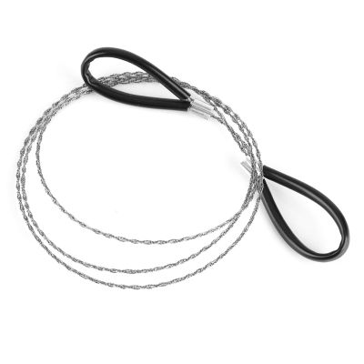 Stainless Steel Wire Saw, Survival Emergency Wire Saw Scroll Cable Saws Outdoor Travel Camping Survival Tool for Bushcraft Gear Hiking Tree Cutting