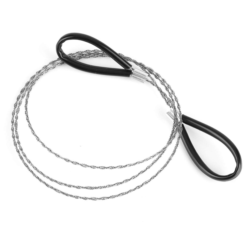 Stainless Steel Wire Saw, Survival Emergency Wire Saw Scroll Cable Saws Outdoor Travel Camping Survival Tool for Bushcraft Gear Hiking Tree Cutting