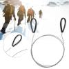Stainless Steel Wire Saw, Survival Emergency Wire Saw Scroll Cable Saws Outdoor Travel Camping Survival Tool for Bushcraft Gear Hiking Tree Cutting view 2