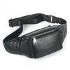 XARONF Leather Fanny Pack for Women and Men, with Adjustable Strap of Belt Waist Pack for Daily LifeTravelling Running, Hiking (Color : Black) view 1