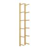 YLLFFLL Wall Mount Yoga Mat Rack Organizer, Gold Metal 3 4 5 6 7 8 Tier Storage Display Holder for Foam Roller/Bathroom Towel/Skateboard (Size : 165cm/65in) view 1