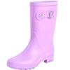 Fubotao Women's Mid Calf Rain Boots Waterproof Fashion Garden Shoes Anti-slipping Rainboots For Women Comfortable Insole Light Rain Shoes view 1