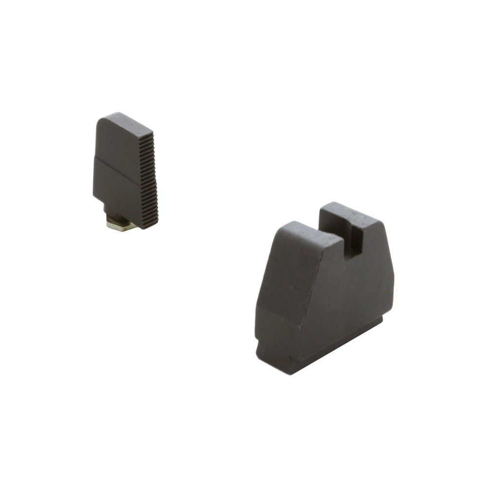 AMERIGLO Optic Compatible Sight Set for Glock - 7XL Tall Black Serrated .450" Front, Flat Black .554" Rear