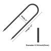 Trampoline Stakes Anchors Trampoline Accessories Wind Stake 12 Inch Heavy Duty High Wind Stake Safety Ground Anchor Galvanized Steel Wind Stakes (8Pcs, Black) view 4