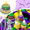 12 Pcs Mini Masquerade Masks, Small Feather Eye Masks for Women - Mardi Gras Party Costumes & Decorations (Gold Silver) view 3